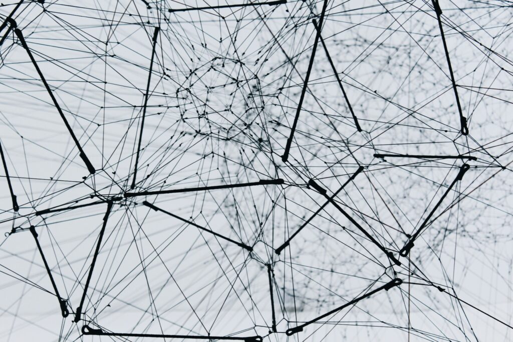 Low-angle photography of metal structure